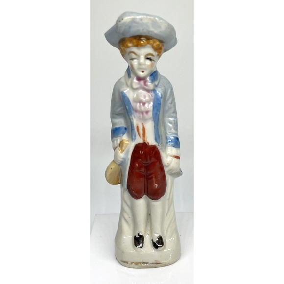 Other - Colonial Man Porcelain Figurine 5" Made in Occupied Japan Hand Painted Vintage